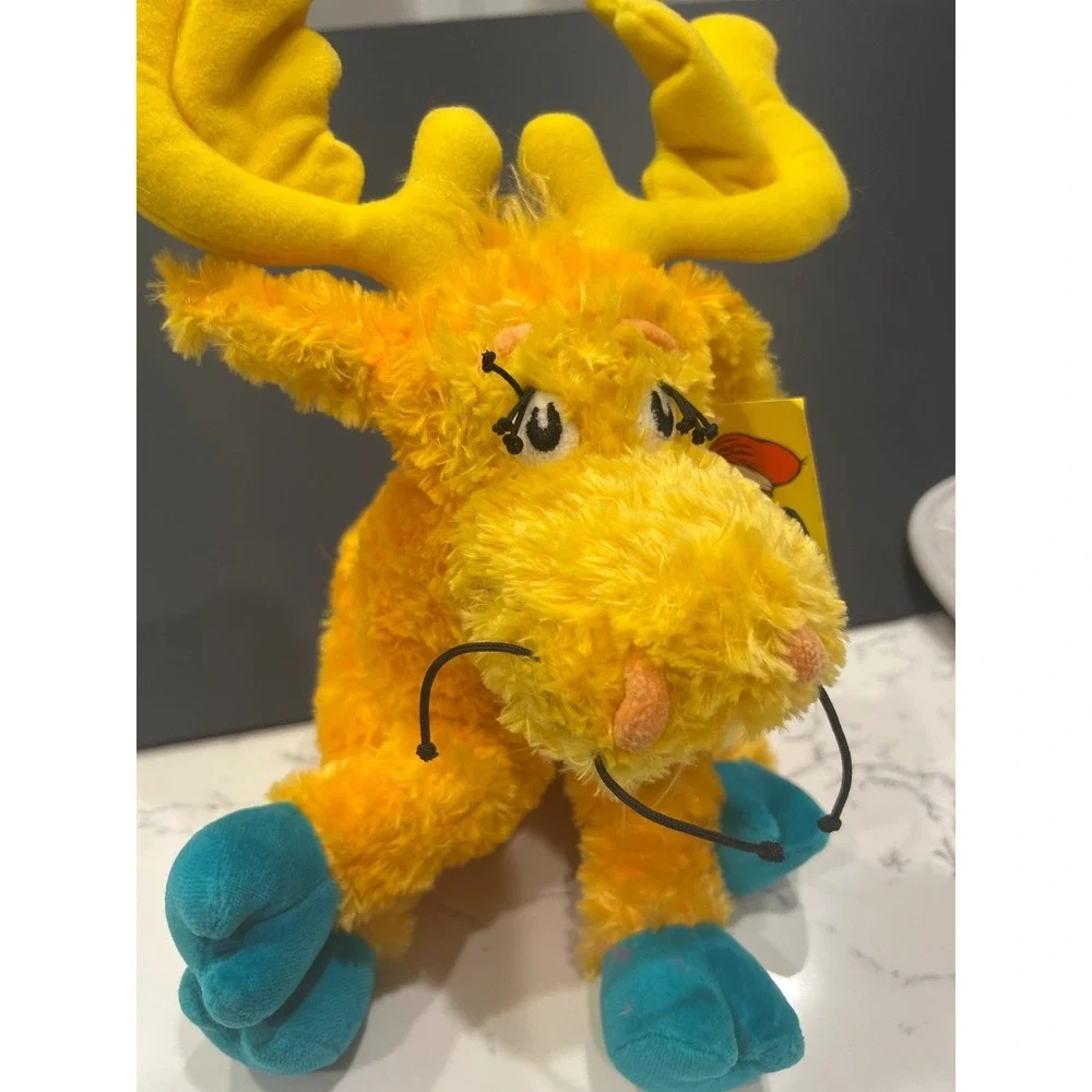 Dr Seuss Thidwick The Moose Plush Manhattan Toy Orange Yellow Medium 101900‎ NWT